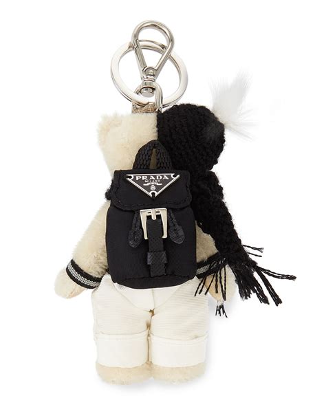 key pouch prada|Prada teddy bear keychain.